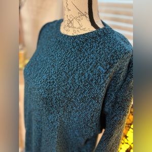 Amanda Scott teal sweater